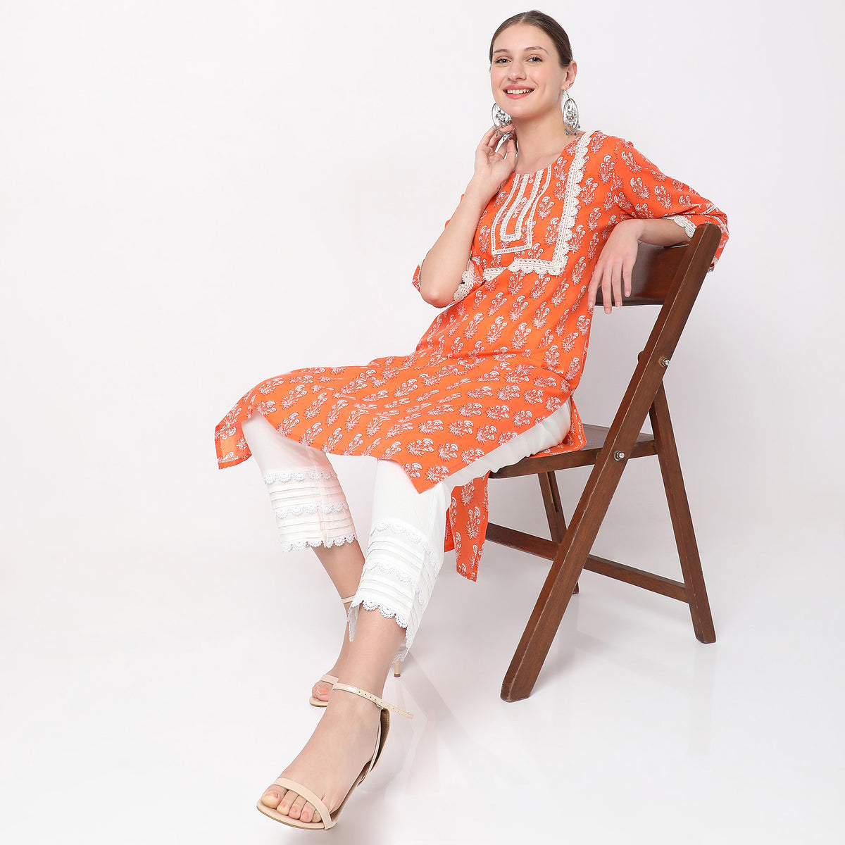 Straight Fit Printed Kurta