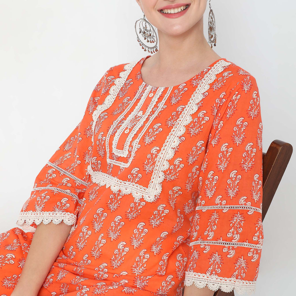 Straight Fit Printed Kurta