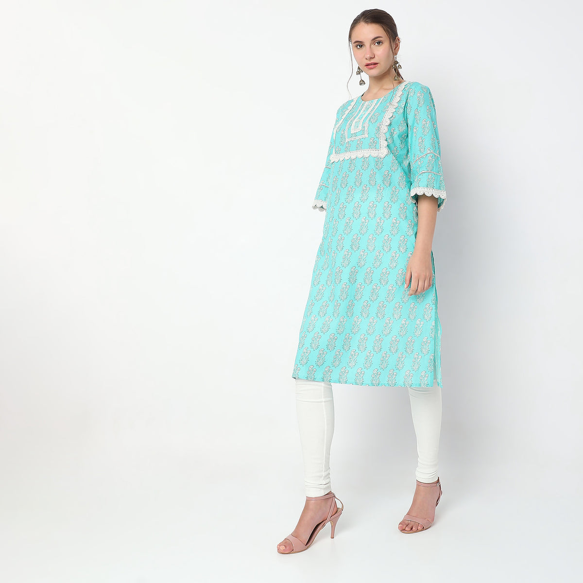 Straight Fit Printed Kurta