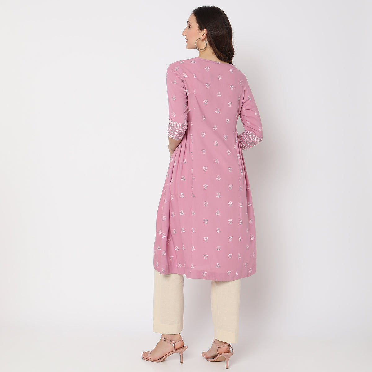 Flare Fit Printed Kurta