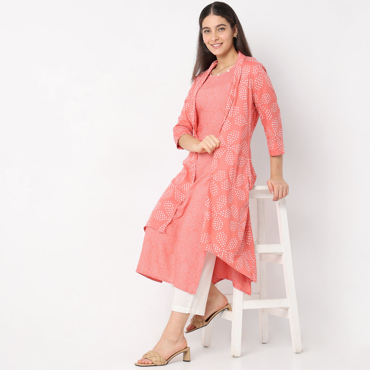 Flare Fit Printed Kurta