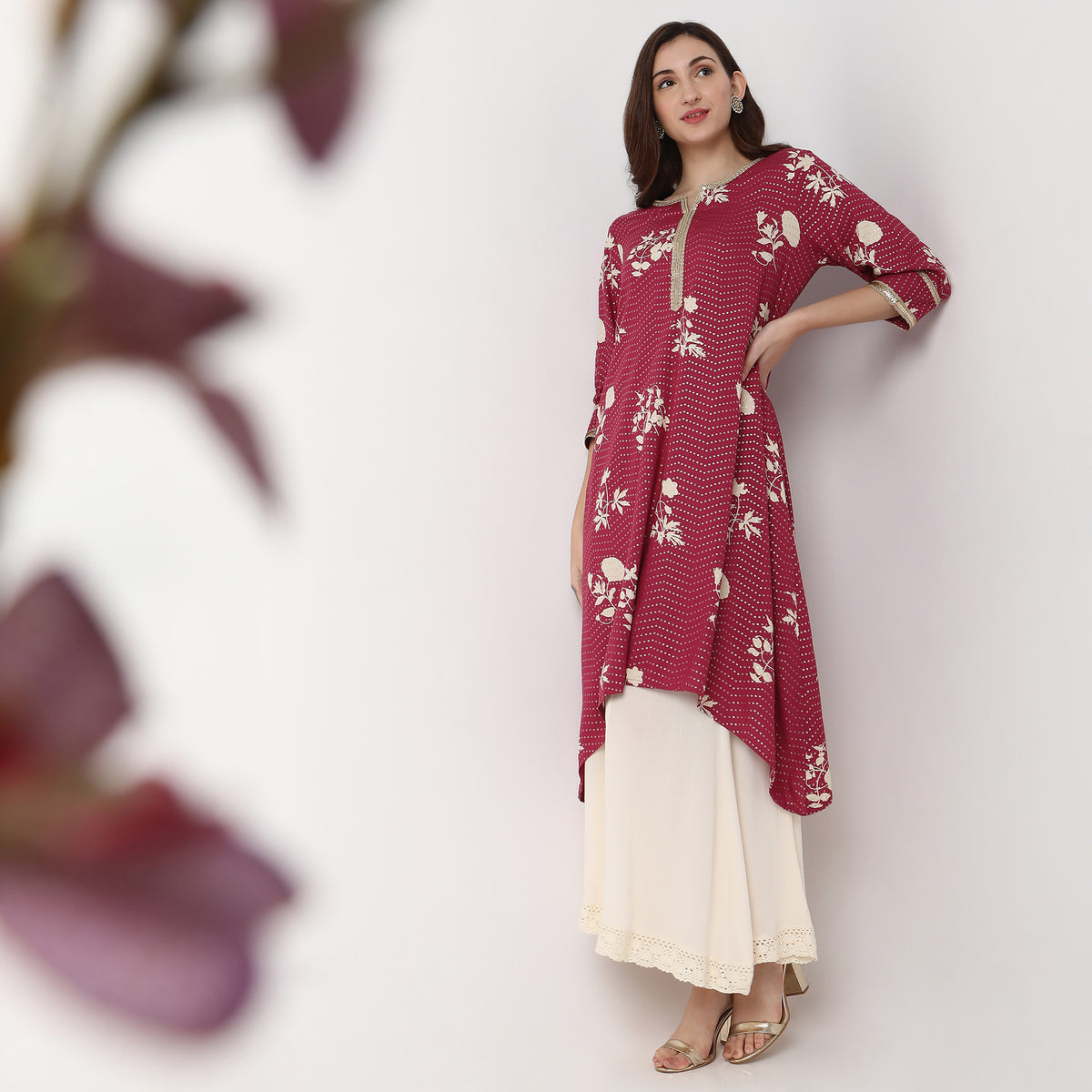 Flare Fit Printed Kurta