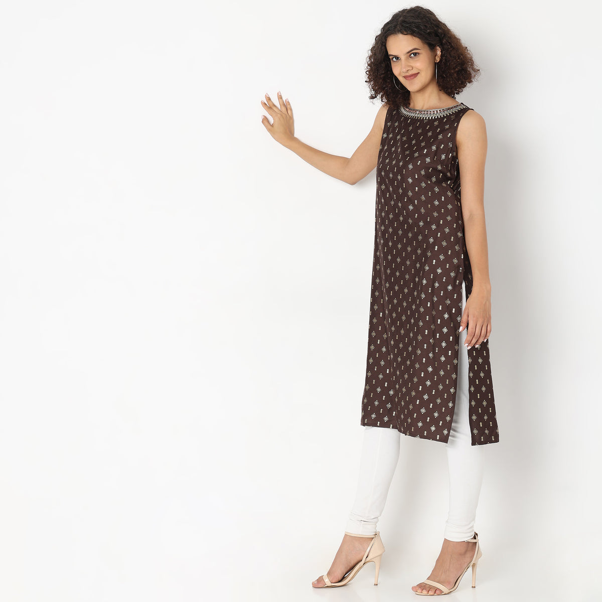 Straight Fit Printed Kurta