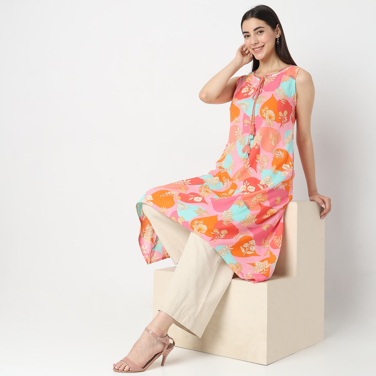 Regular Fit Printed Kurta