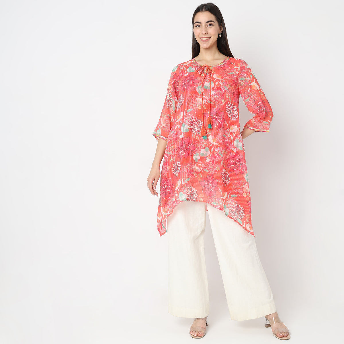 Flare Fit Printed Kurta