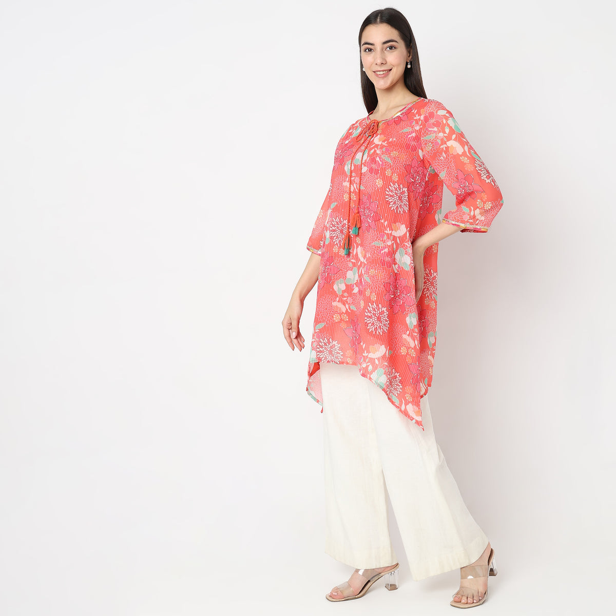 Flare Fit Printed Kurta