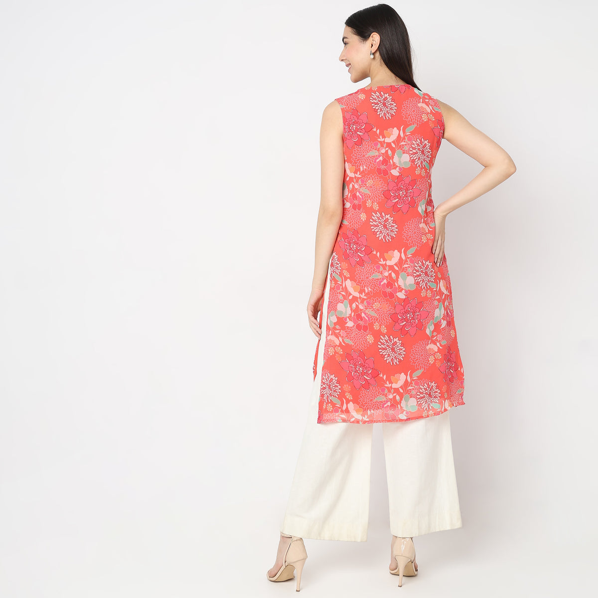 Flare Fit Printed Kurta