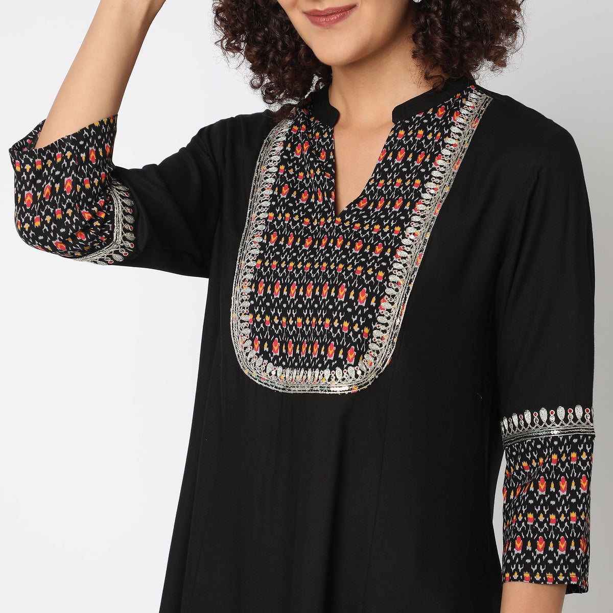 Flare Fit Printed Kurta