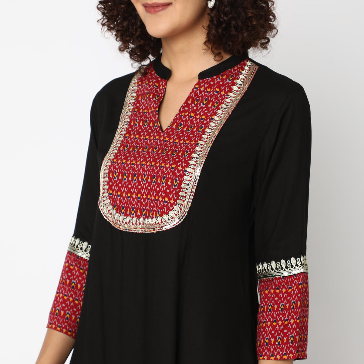 Flare Fit Printed Kurta