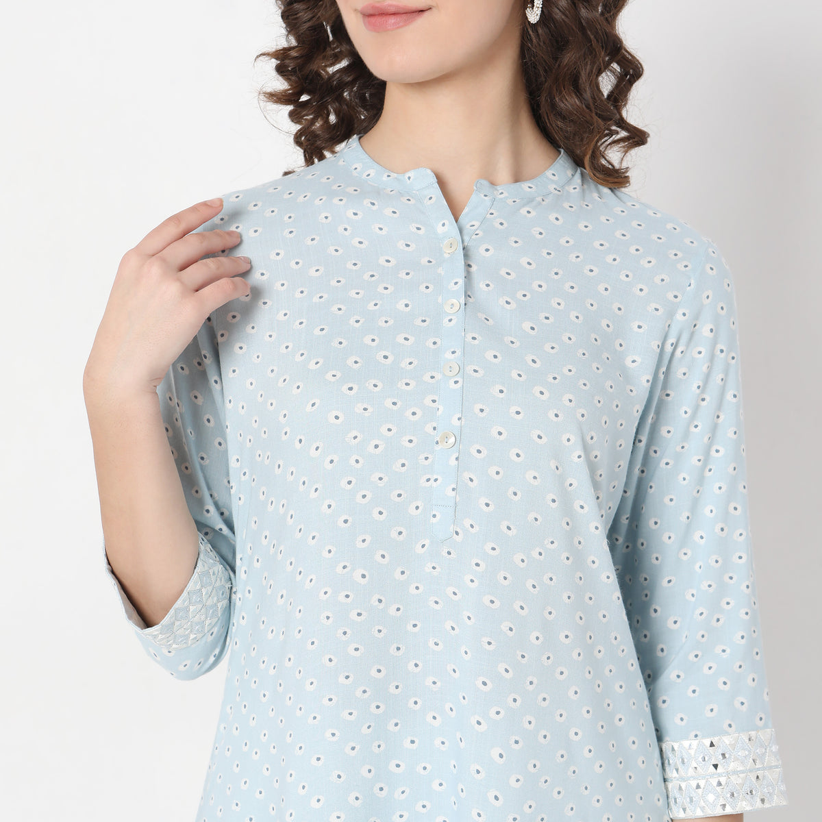 Flare Fit Printed Kurta