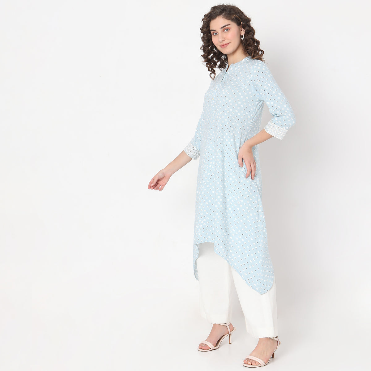 Flare Fit Printed Kurta