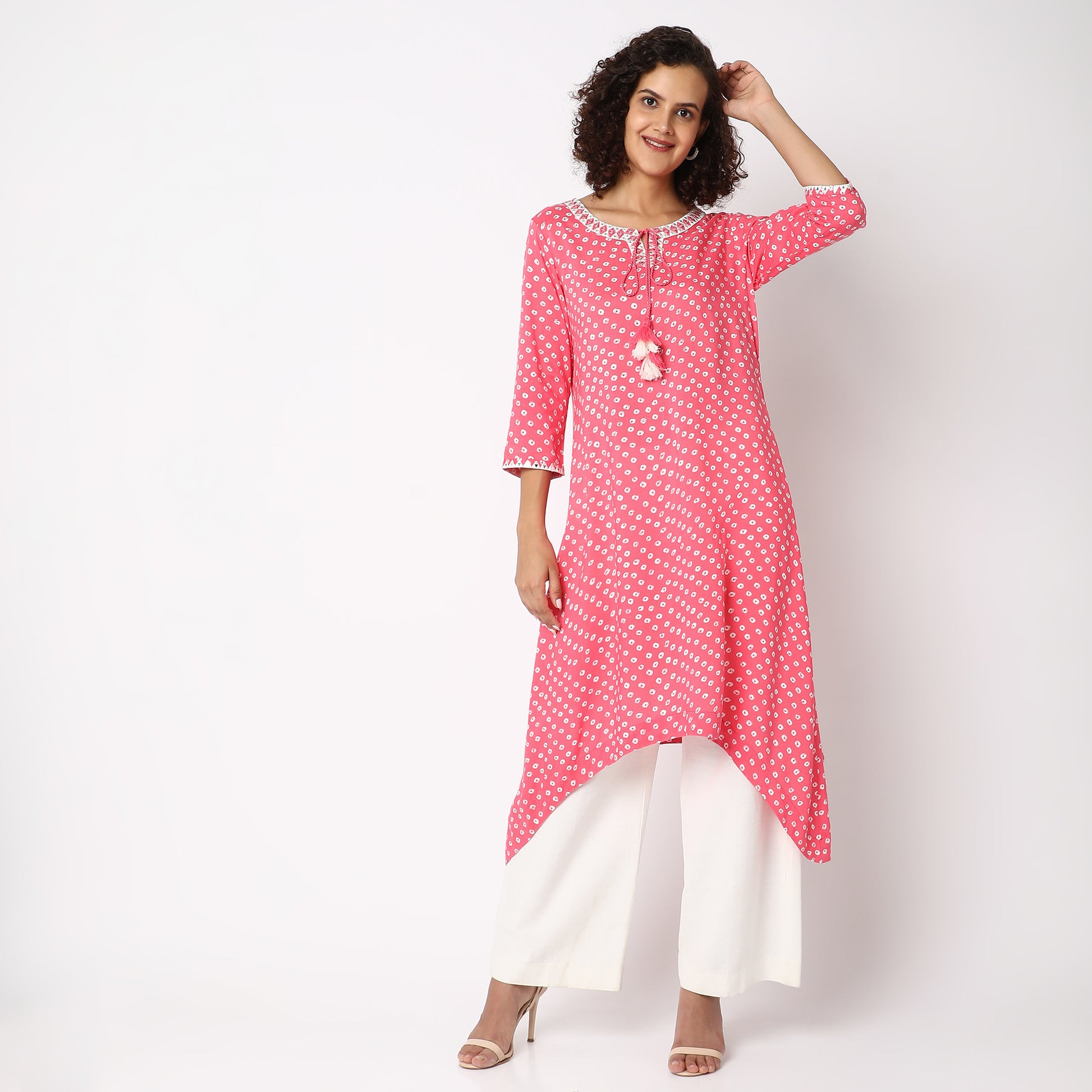 Flare Fit Printed Kurta
