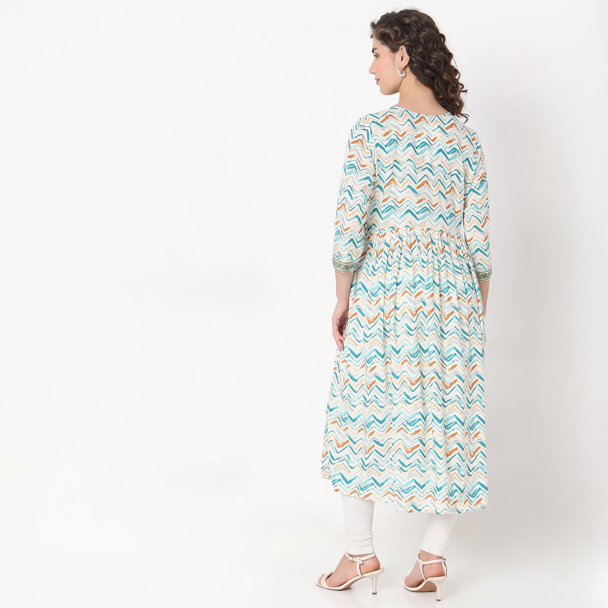 Flare Fit Printed Kurta