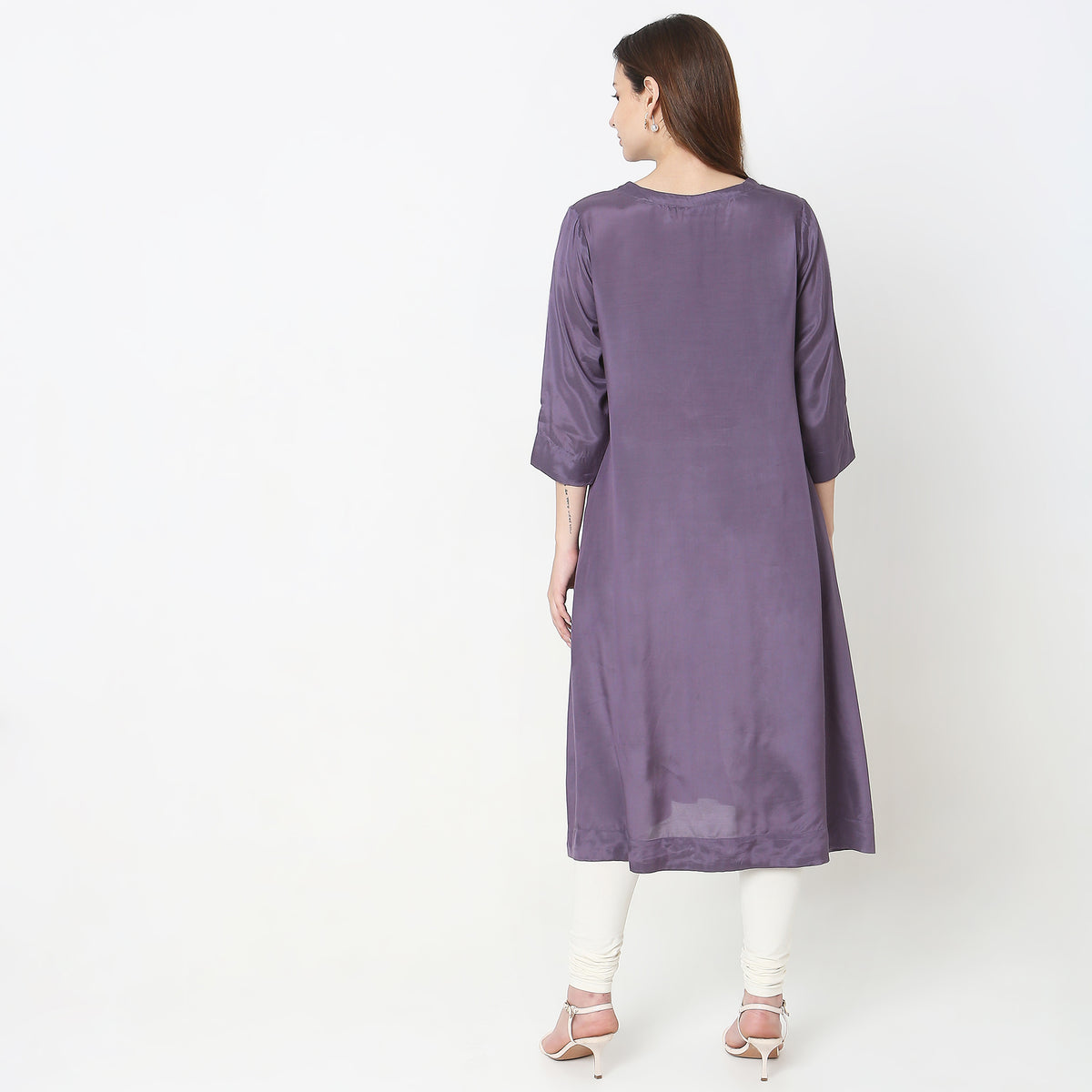 Flare Fit Embroidered Kurta