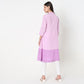 Flare Fit Embroidered Kurta