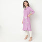 Flare Fit Embroidered Kurta