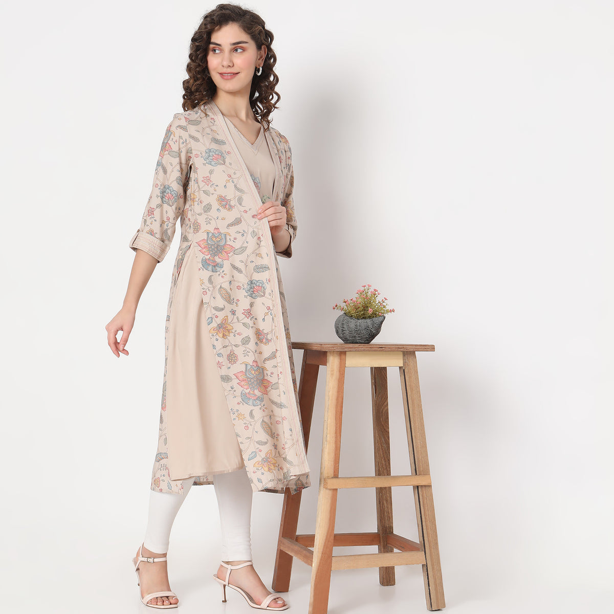 Flare Fit Printed Kurta