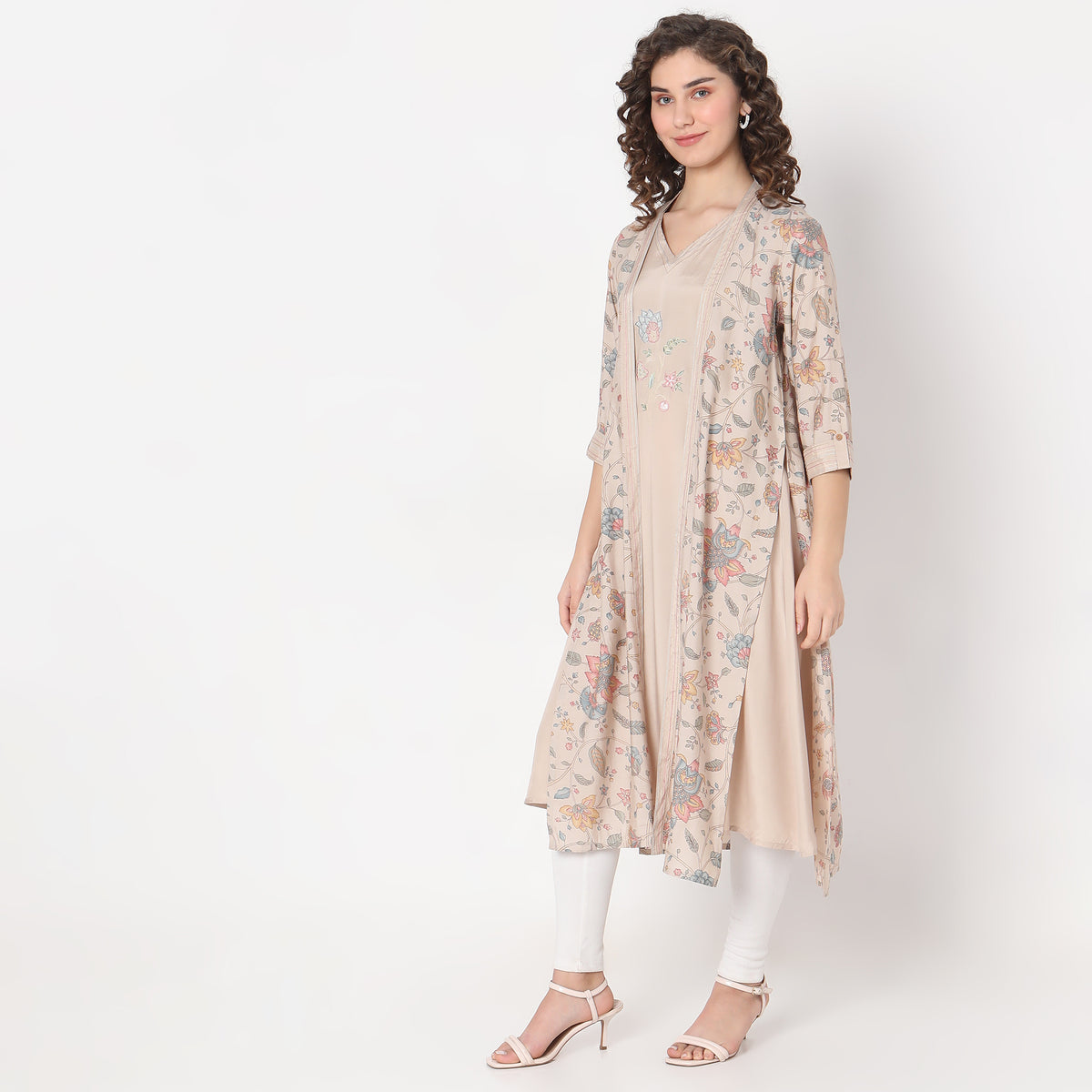 Flare Fit Printed Kurta