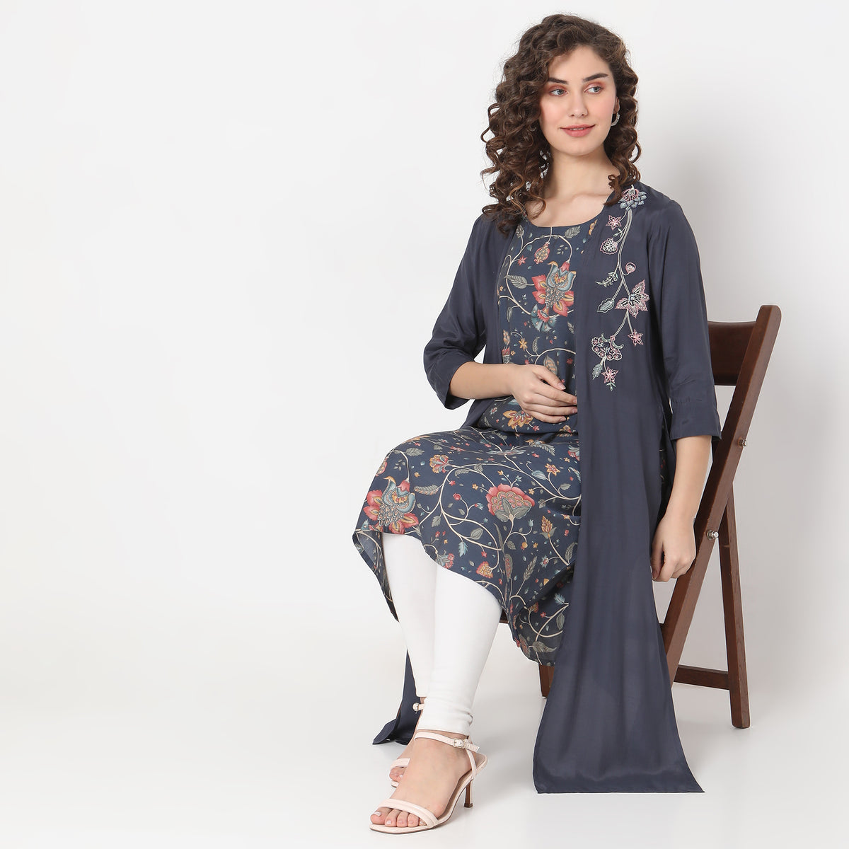 Flare Fit Printed Kurta