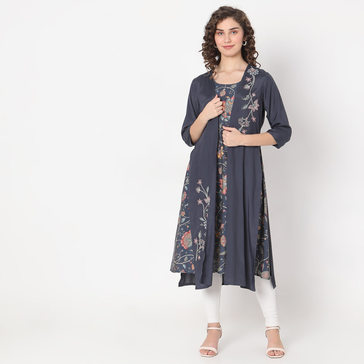 Flare Fit Printed Kurta