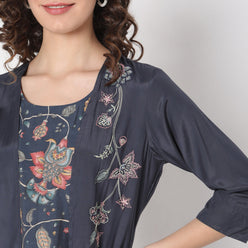 Flare Fit Printed Kurta