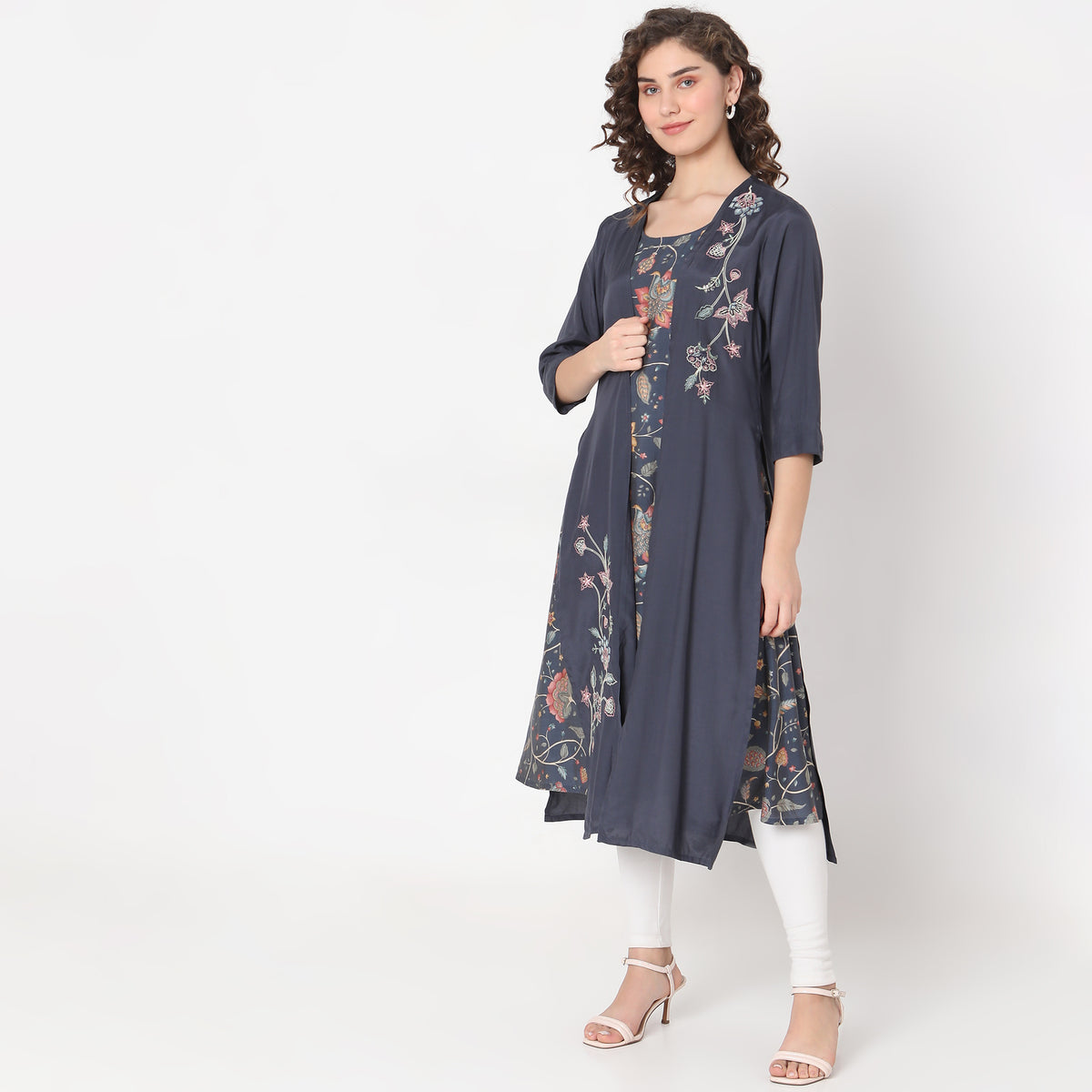 Flare Fit Printed Kurta