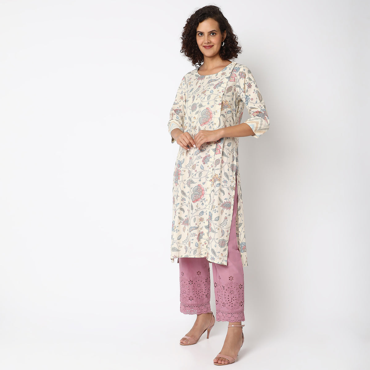 Flare Fit Printed Kurta