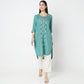 Straight Fit Embroidered Kurta