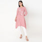 Flare Fit Embroidered Kurta