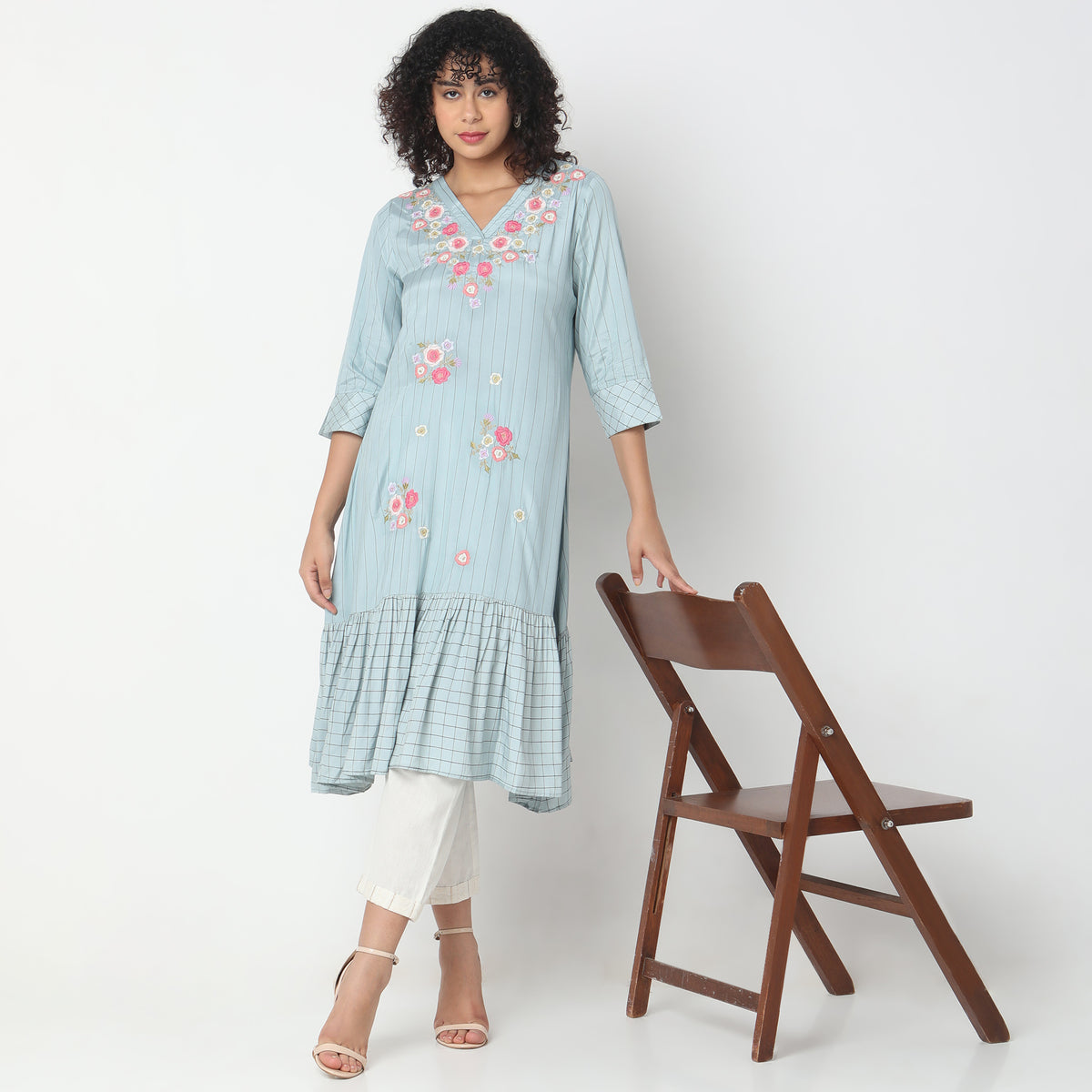 Flare Fit Printed Kurta