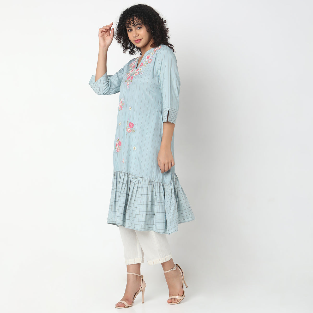 Flare Fit Printed Kurta