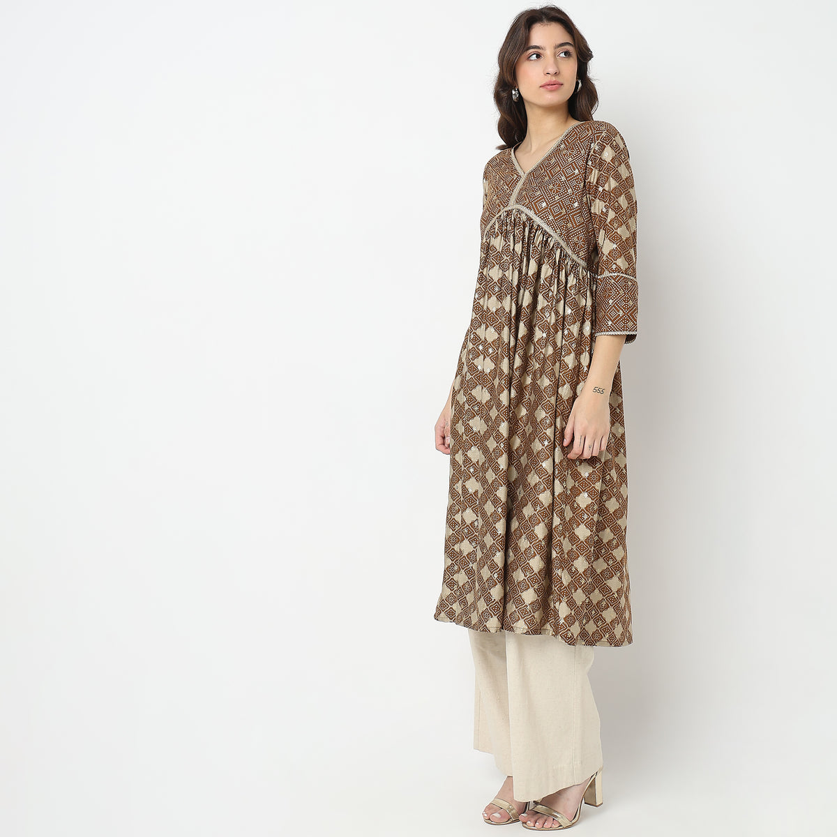 Straight Fit Printed Kurta