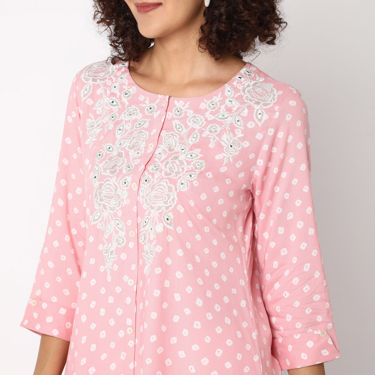 Flare Fit Printed Kurta