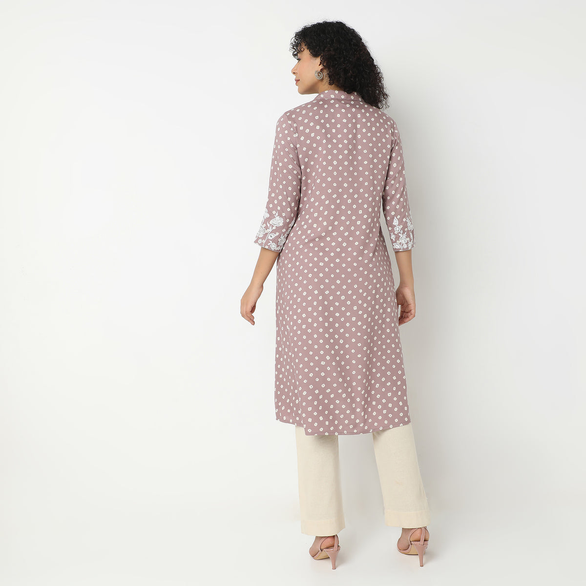 Flare Fit Printed Kurta