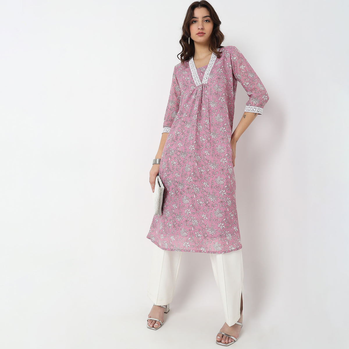 Straight Fit Printed Kurta