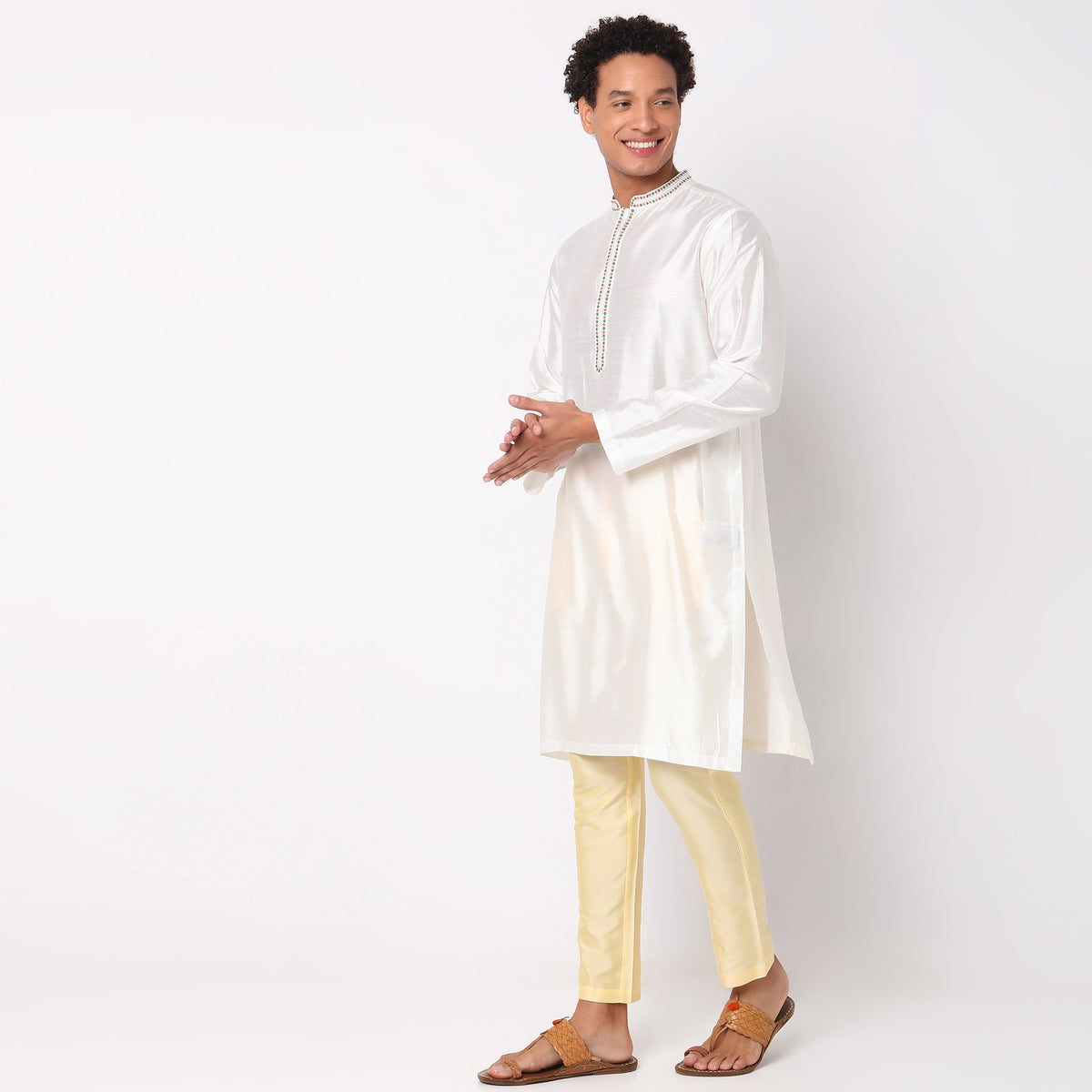 Regular Fit Solid Kurta