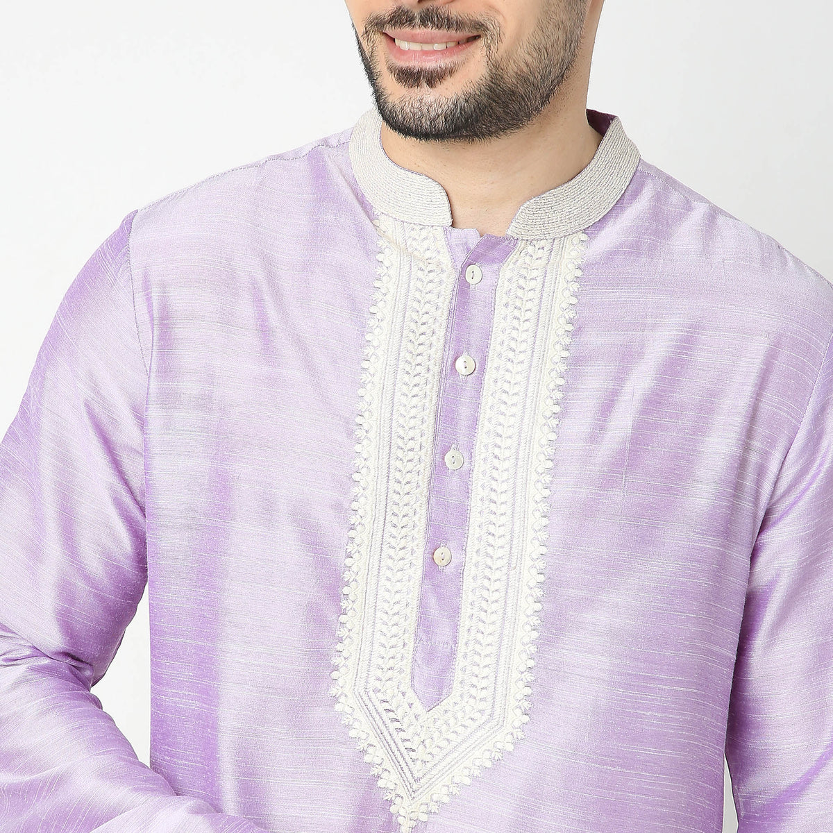 Regular Fit Embroidered Kurta