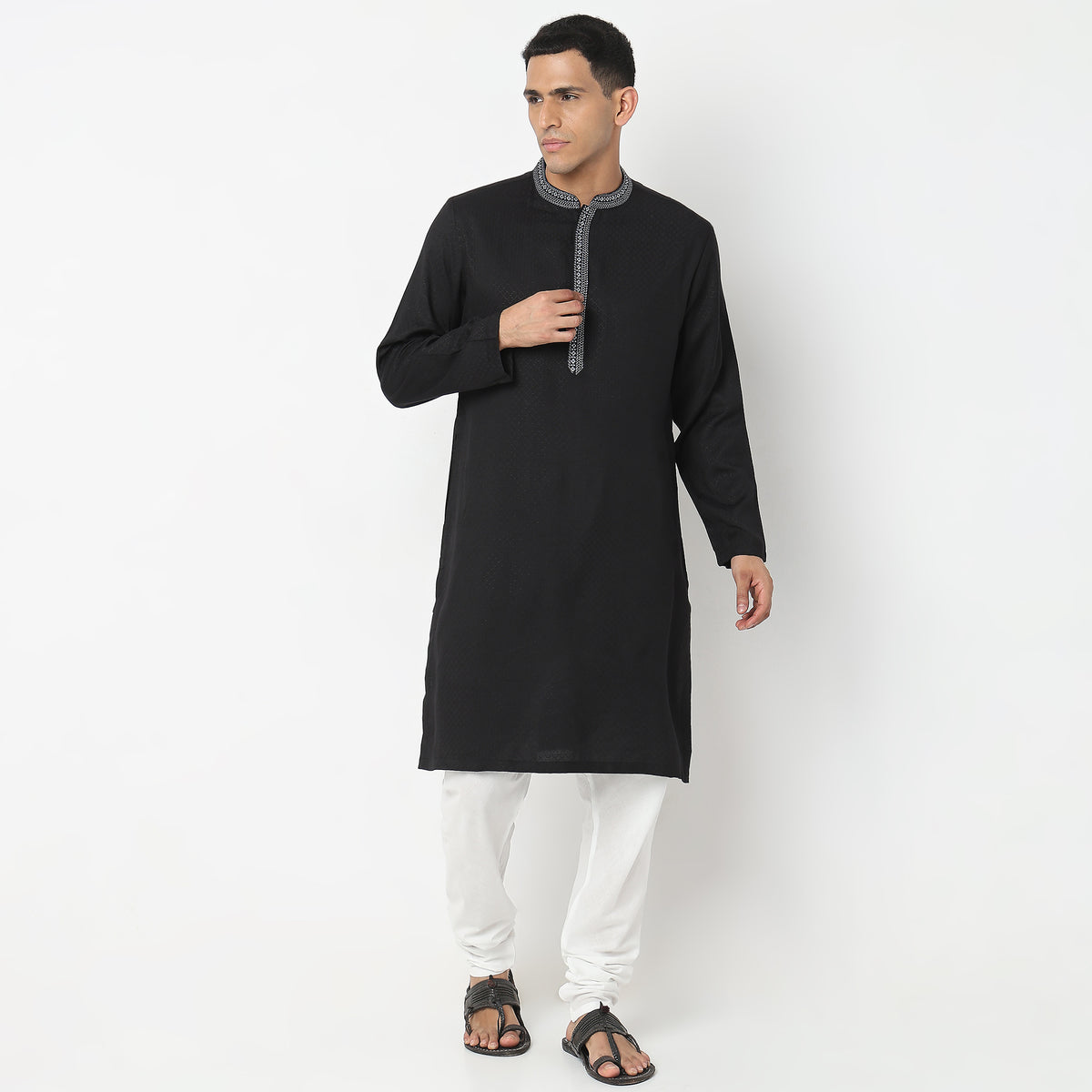 Regular Fit Structured Kurta