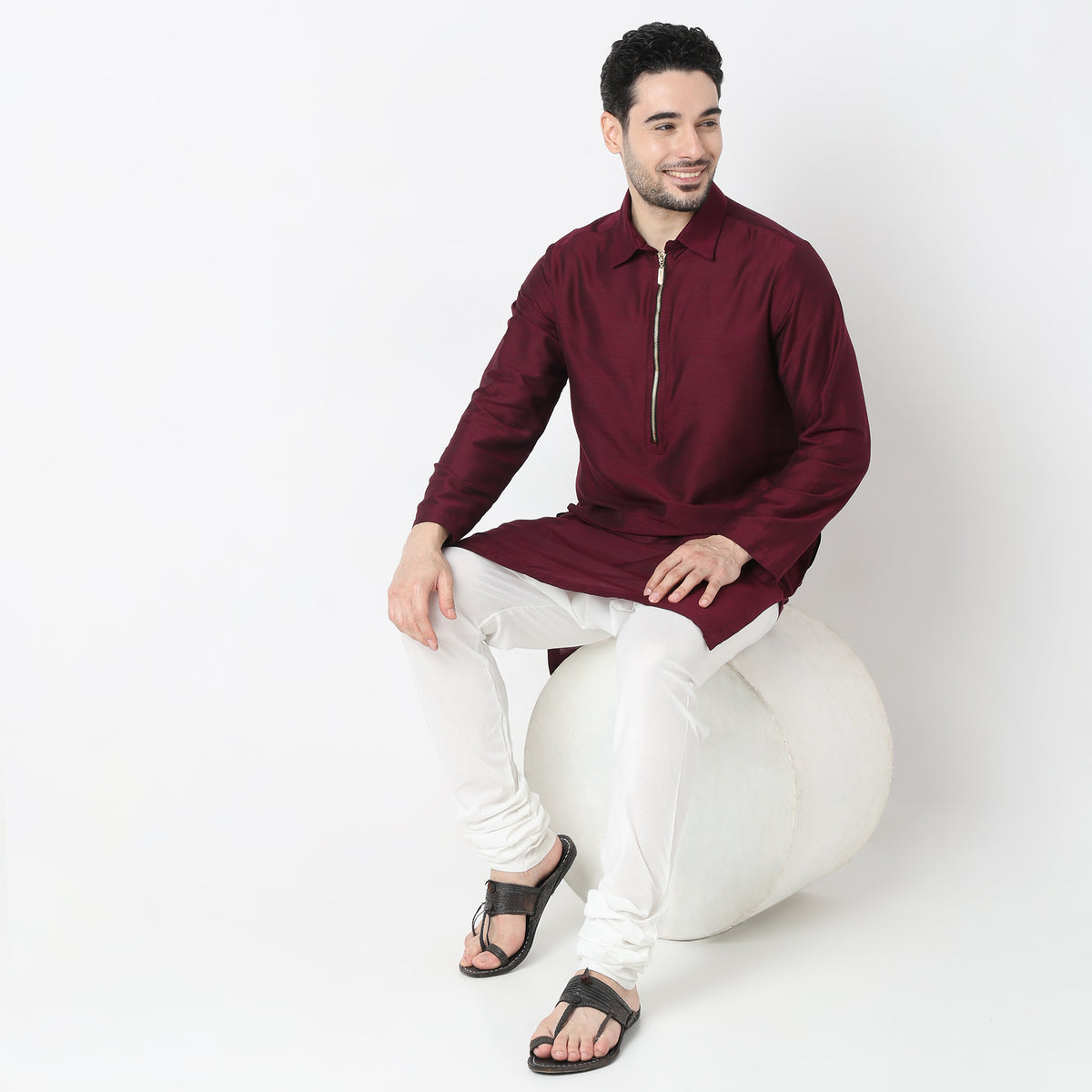 Regular Fit Solid Kurta