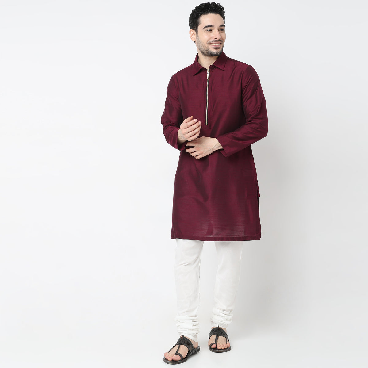 Regular Fit Solid Kurta