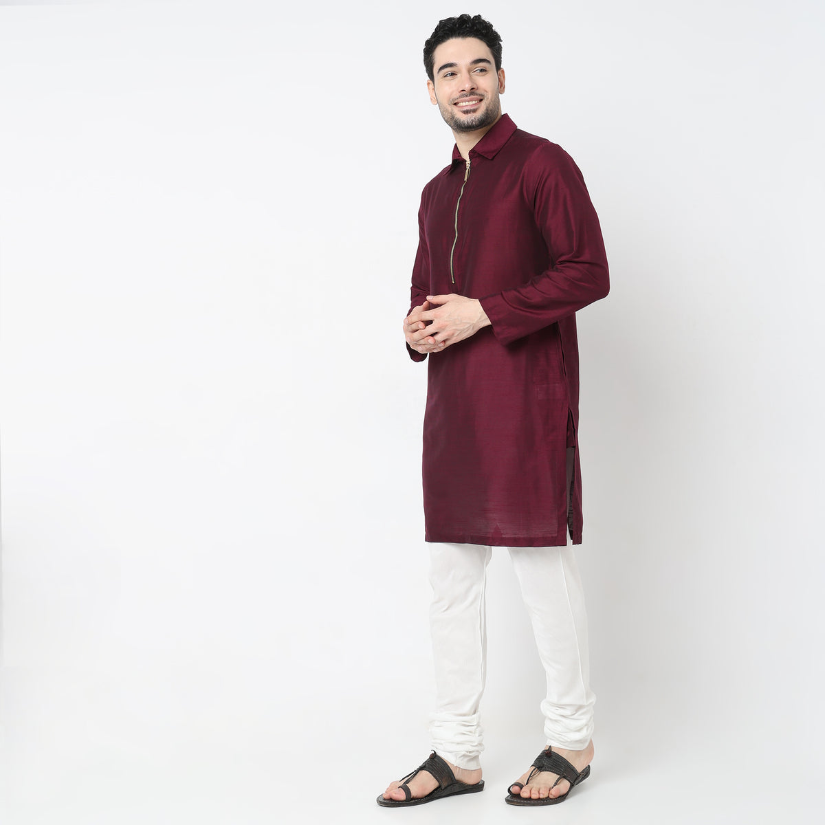 Regular Fit Solid Kurta