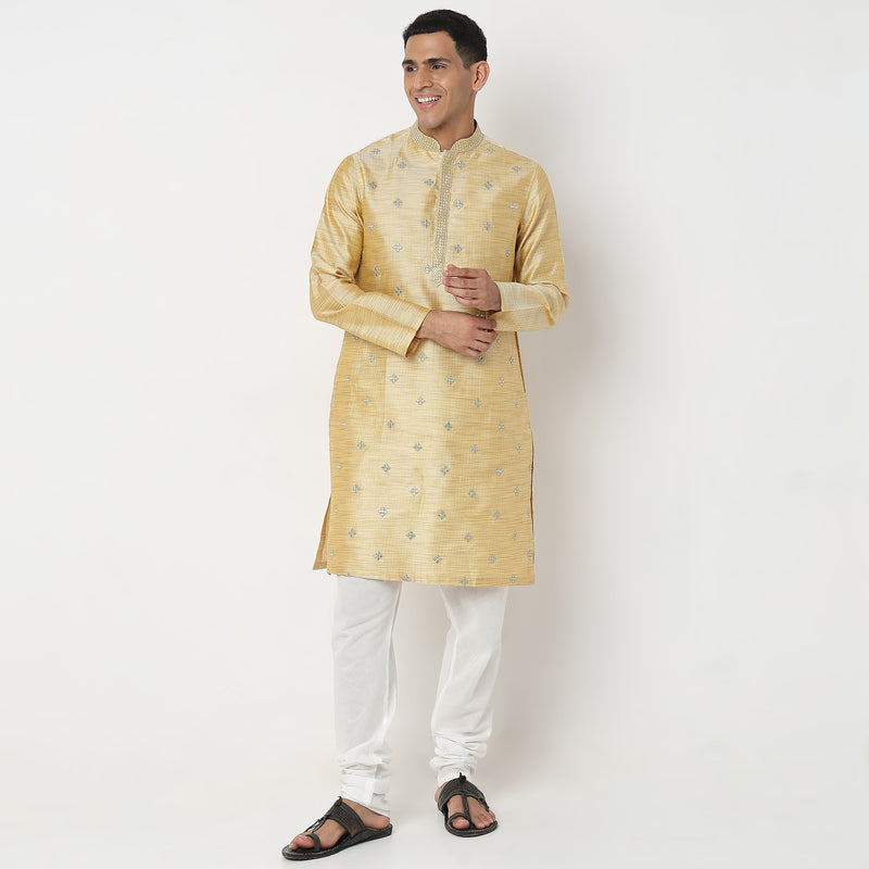 Regular Fit Embellished Kurta