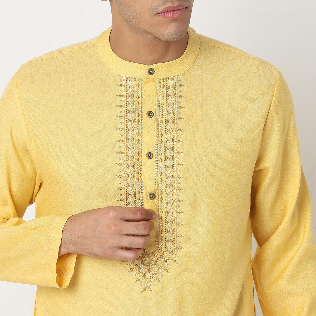 Regular Fit Structured Kurta