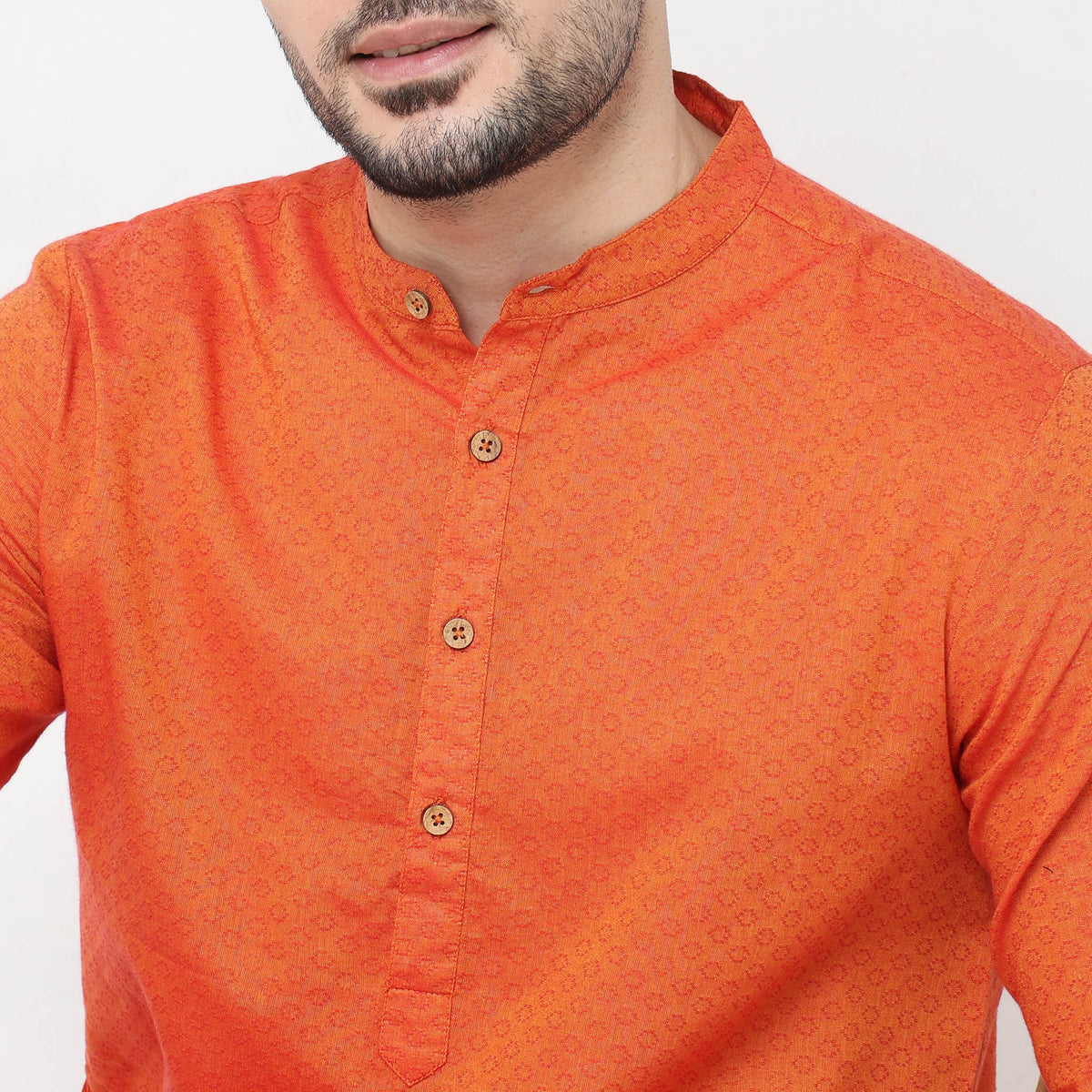 Regular Fit Floral Kurta