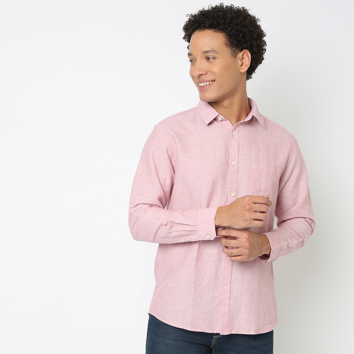 Regular Fit Solid Shirt