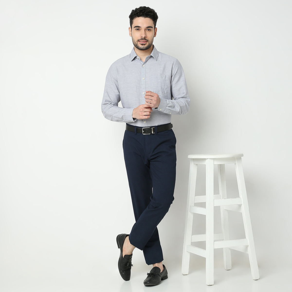 Regular Fit Solid Shirt