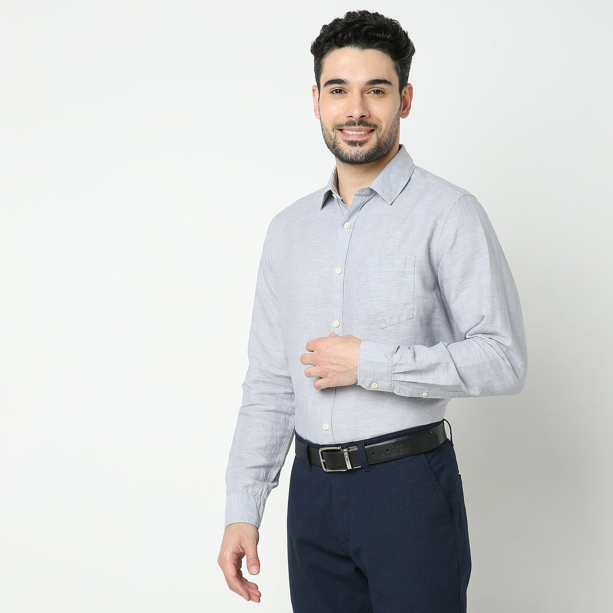 Regular Fit Solid Shirt