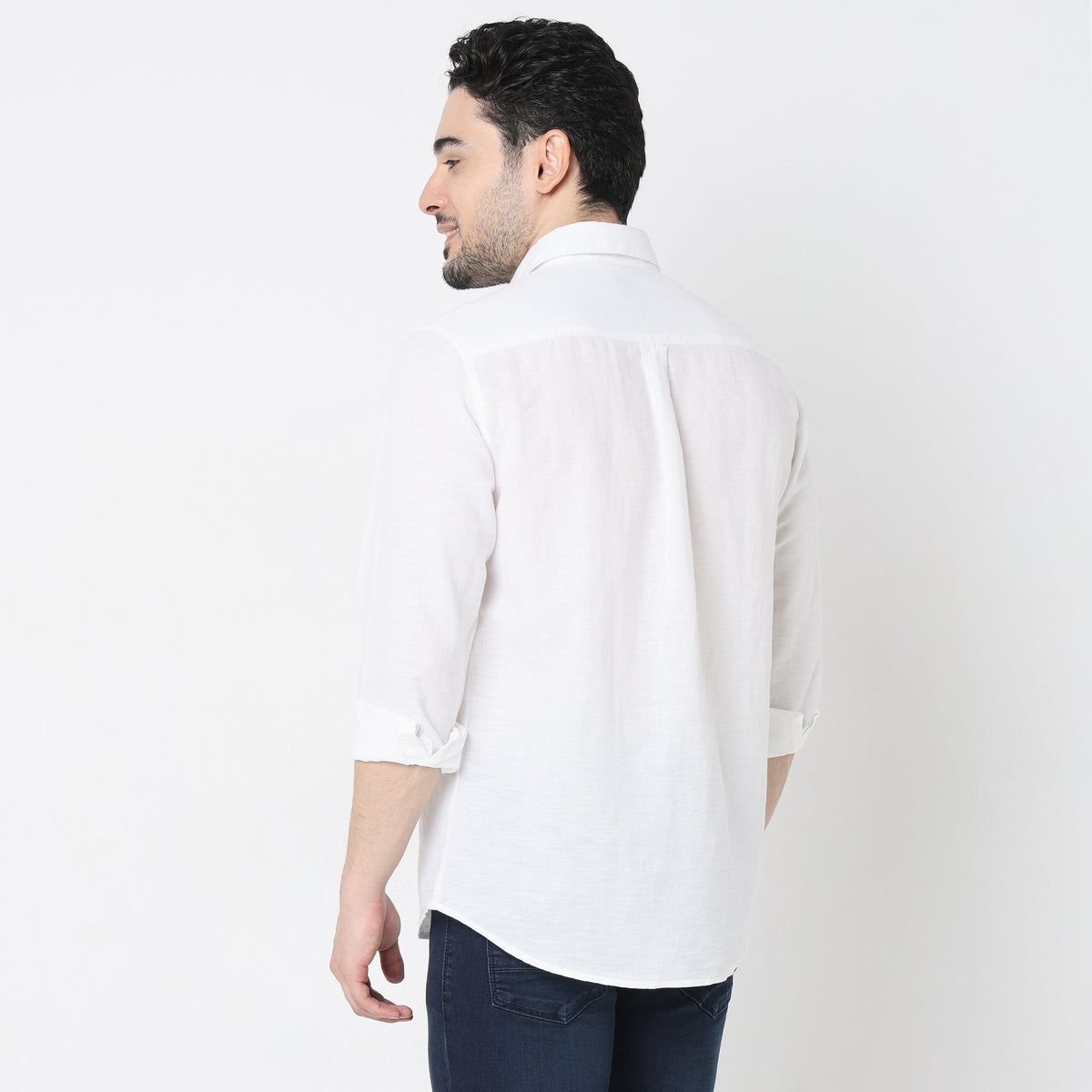 Regular Fit Solid Shirt