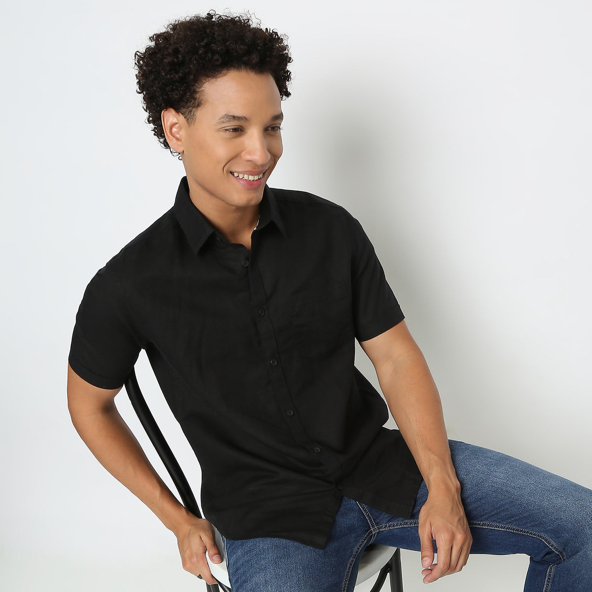 Regular Fit Solid Shirt