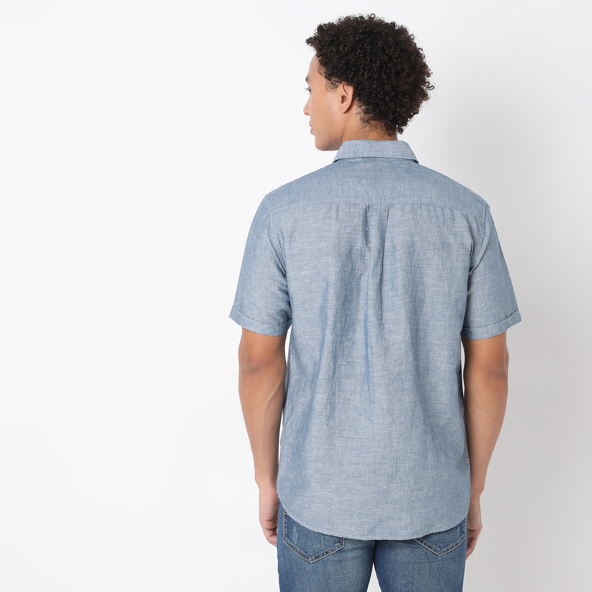 Regular Fit Solid Shirt